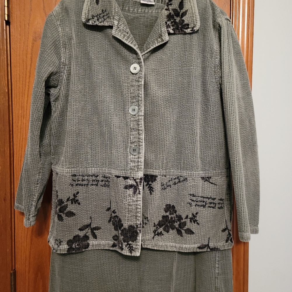 Green Corduroy Suit